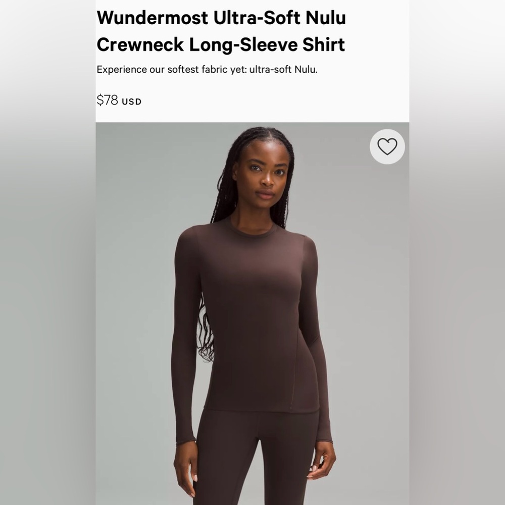 Lululemon Wundermost Long-Sleeve